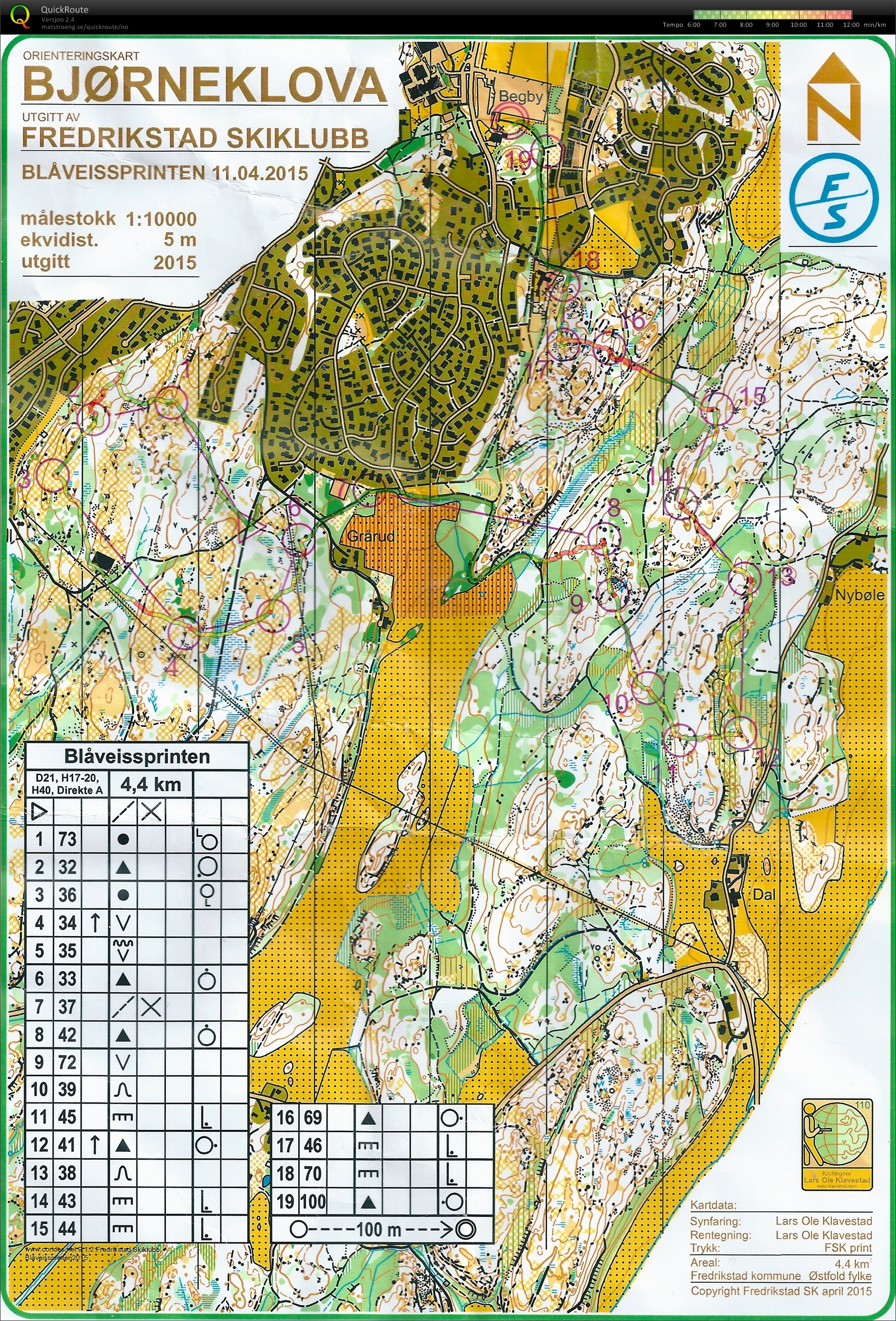 Blåveissprinten H40 (11/04/2015)