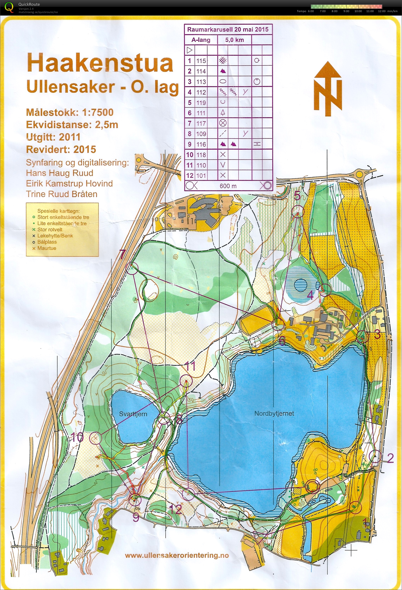 Raumar o-karusell 3. løp H17 (20/05/2015)