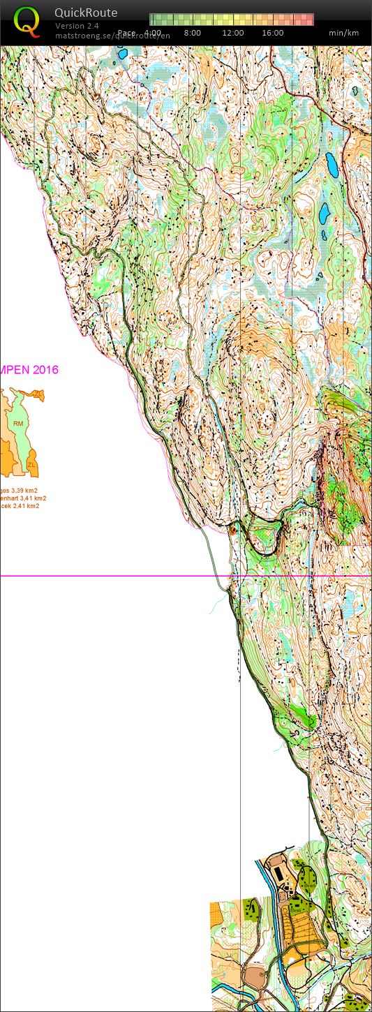 Checking out the new Heikampen map (2016-08-13)