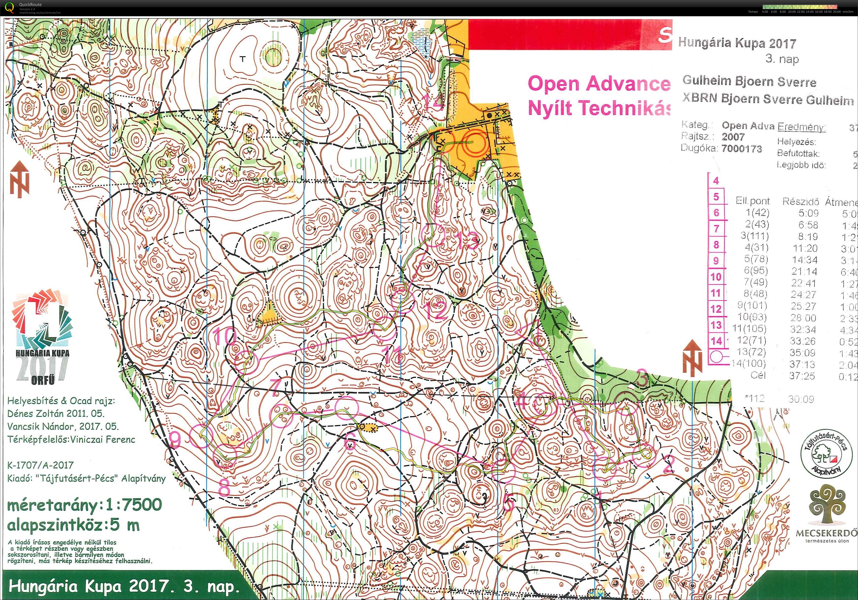 Hungarian Cup 2017 3.nap 3#5 Open adv 3,2km (10/08/2017)