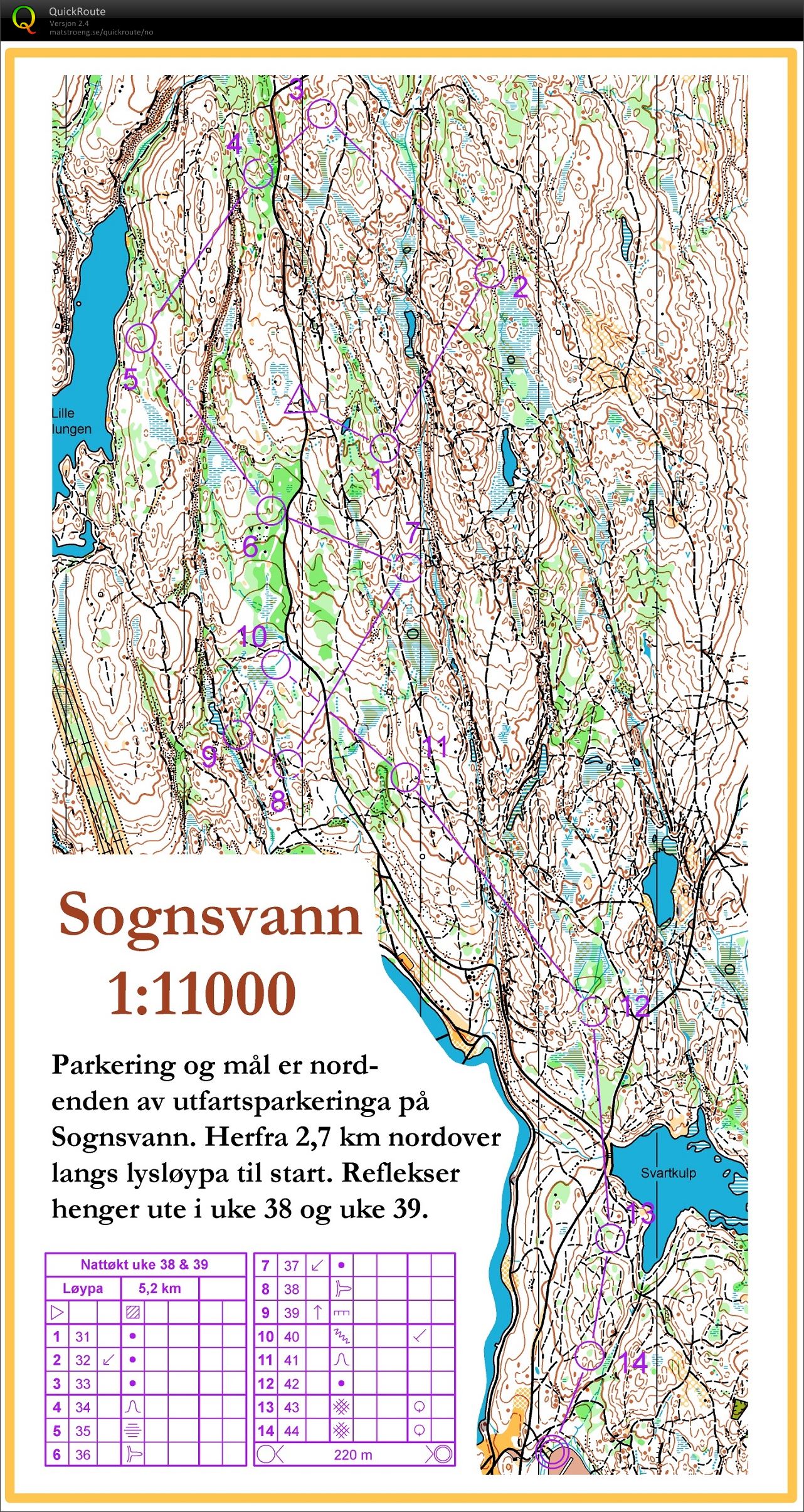 O-teknikk, Sognsvann (13/06/2018)