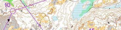 Asmaløy-mellomdistanse (kart med løype)